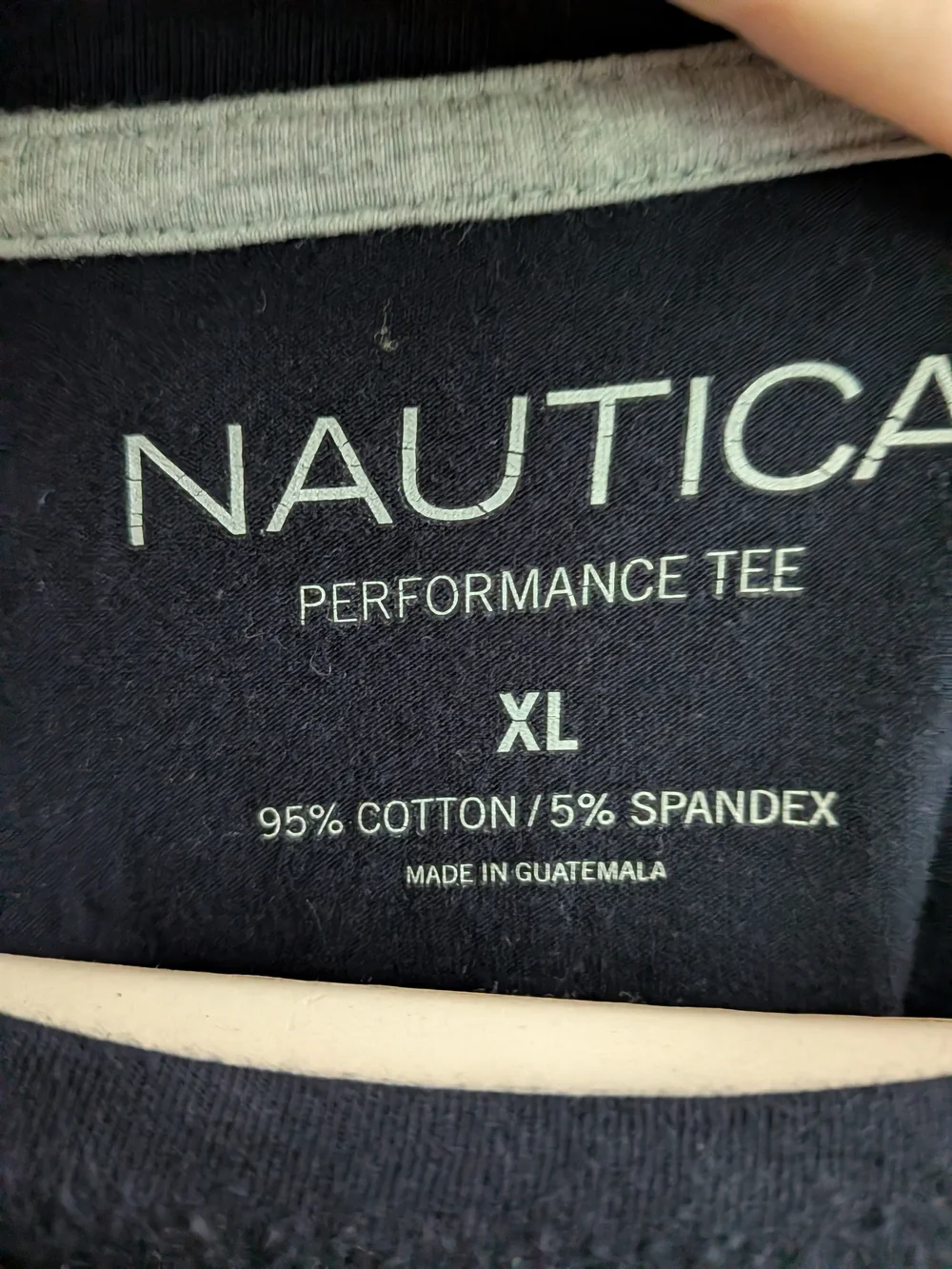 Nautica Long Sleeve Performance Crewneck Shirt - Navy Blue XL Neutral Classic